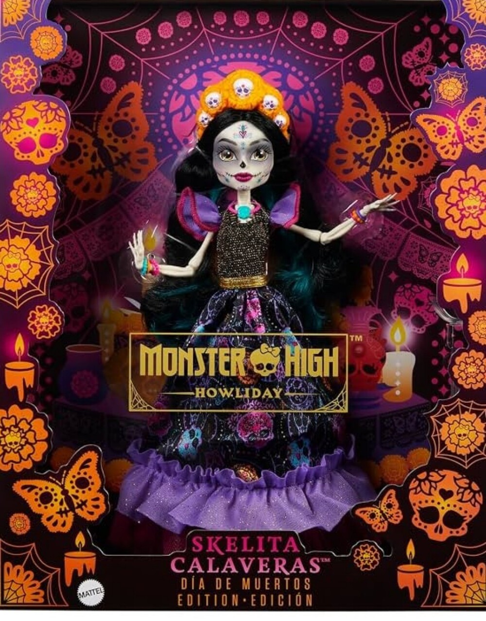 New Howliday Monster High Skelita Calaveras Doll